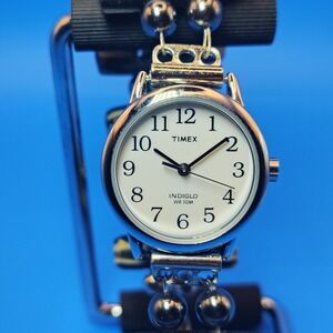 Vintage 2004 Timex 25mm Women's Quartz Watch Genuine Antler Bead Boho Bracelet‎